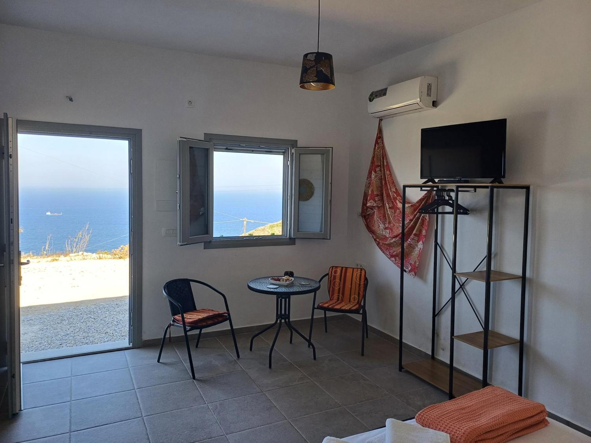 'Nektarios' Cycladic House With Sunrise And Sea View!! Apartman Ía Kültér fotó